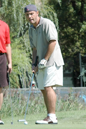 Matt golfing